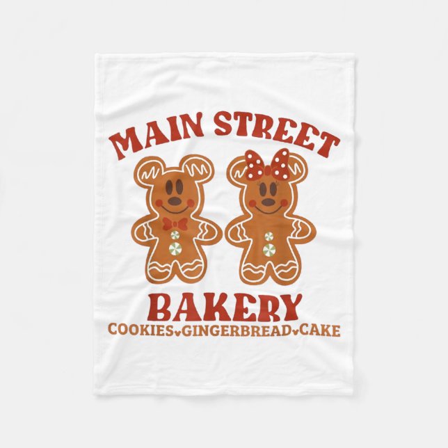 Couverture Polaire Main Street Bakery Cookies Gingerbread Cake Christ (Devant)