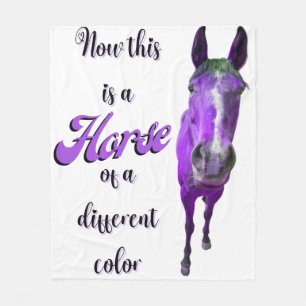Couverture Polaire Maintenant C'est Un Cheval De Couleur Différente V