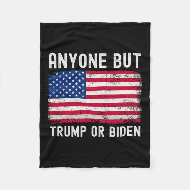 Couverture Polaire Mais Biden Ou Trump 2024 Anti Biden &amp ; Trump E (Devant)