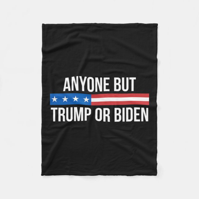Couverture Polaire Mais Trump Ou Biden - (Devant)