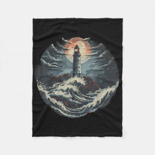 Couverture Polaire Maison de bord de mer phare Voile Mer Bateau Feu