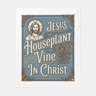Couverture Polaire Maison de Jésus Plante grimpante Dans le Christ Jé