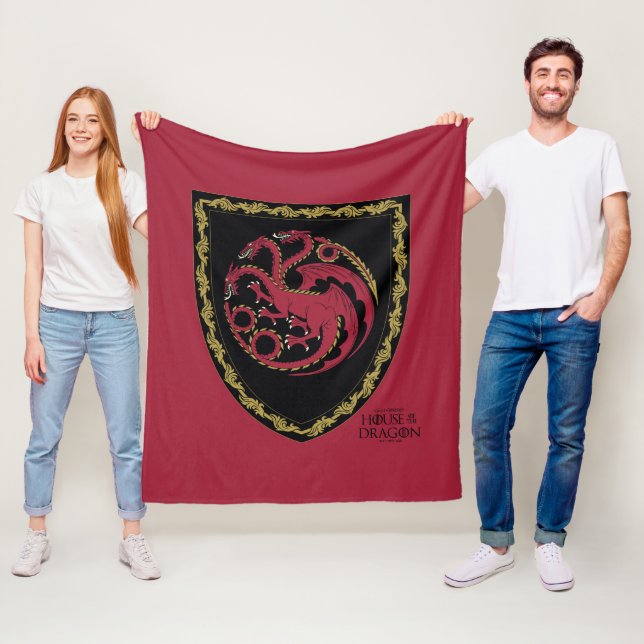 Couverture Polaire MAISON DU DRAGON | Maison Targaryen Crest (En situation)