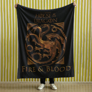 Couverture Polaire MAISON DU DRAGON   Sceau de la Maison Targaryen