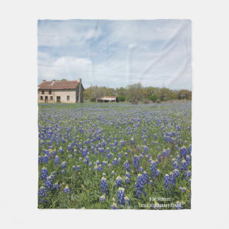 Couverture Polaire Maison du Texas Bluebonnet