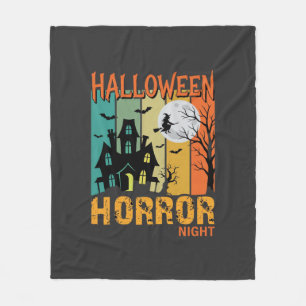 Couverture Polaire Maison hantée de la Nuit de l'horreur d'Halloween