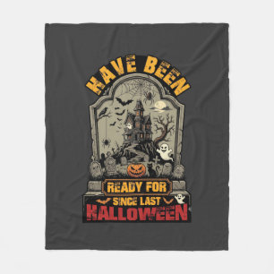 Couverture Polaire Maison Hantée Halloween Prête Depuis Tombstone 