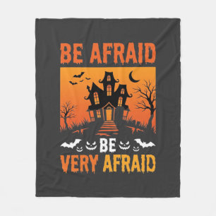 Couverture Polaire Maison Hantée Halloween Soyez Effrayés Design