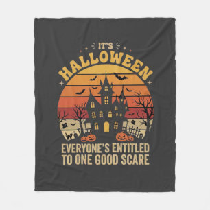 Couverture Polaire Maison Hantée Halloween Une Bonne Peur Design_1
