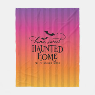 Couverture Polaire Maison hantée personnalisée Maison douce Halloween