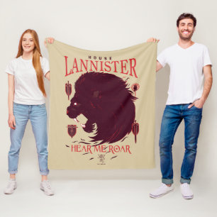 Couverture Polaire Maison Lannister - Entendez-moi Roar