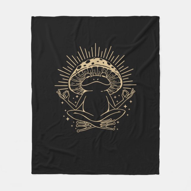 Couverture Polaire Maisonnette Frog & Minimalisme  Esthétique Goblinc (Devant)