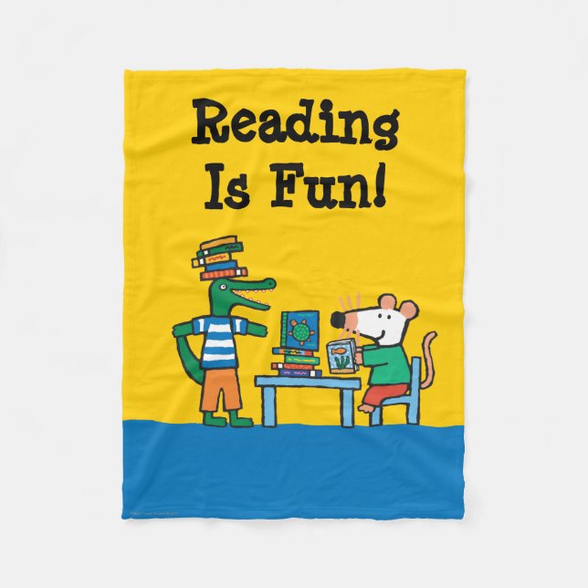 Couverture Polaire Maisy et les amis apprécient la bibliothèque (Devant)