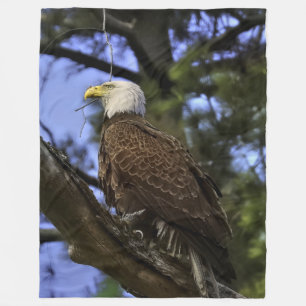 Couverture Polaire Majestic Bald Eagle