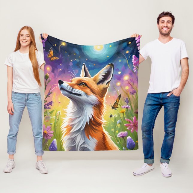 Couverture Polaire Majestic Fox (En situation)