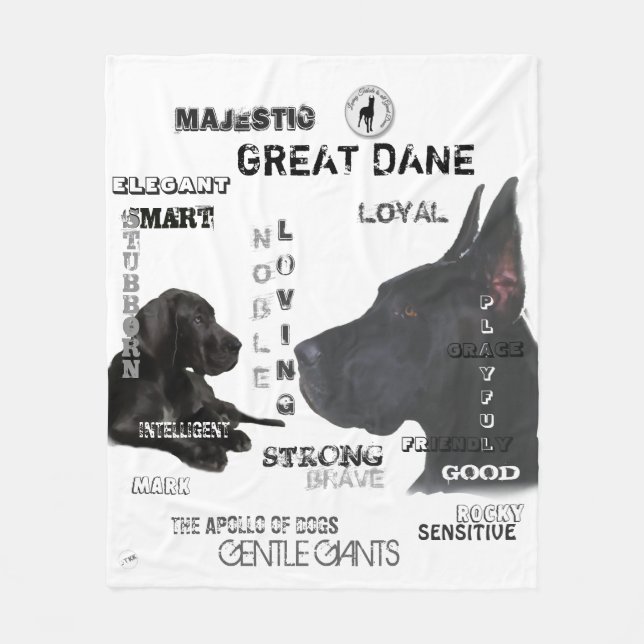 Couverture Polaire Majestic Great Danes (Devant)