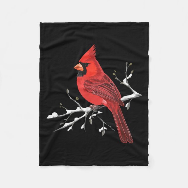 Couverture Polaire Majestic Red Cardinal Birdwatching Birdwatcher Bir (Devant)