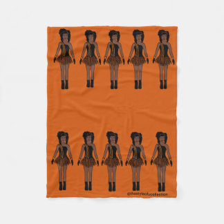Couverture Polaire Majorette / Danseur Blanche polaire Orange
