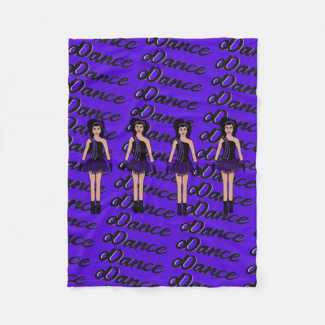 Couverture Polaire Majorette / Danseuse Blanche polaire Violet (Devant)