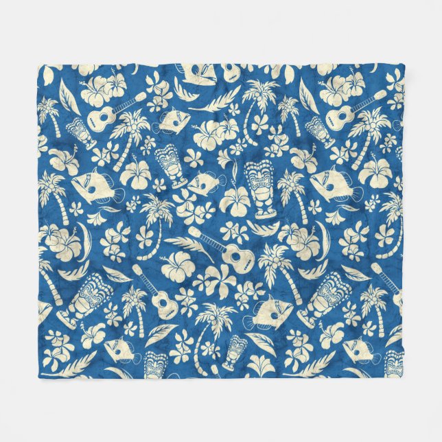 Couverture Polaire Makapuu Beach Hawaiian Batik (Devant (Horizontal))
