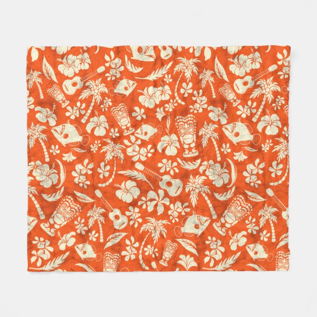 Couverture Polaire Makapuu Beach Hawaiian Batik (Devant (Horizontal))