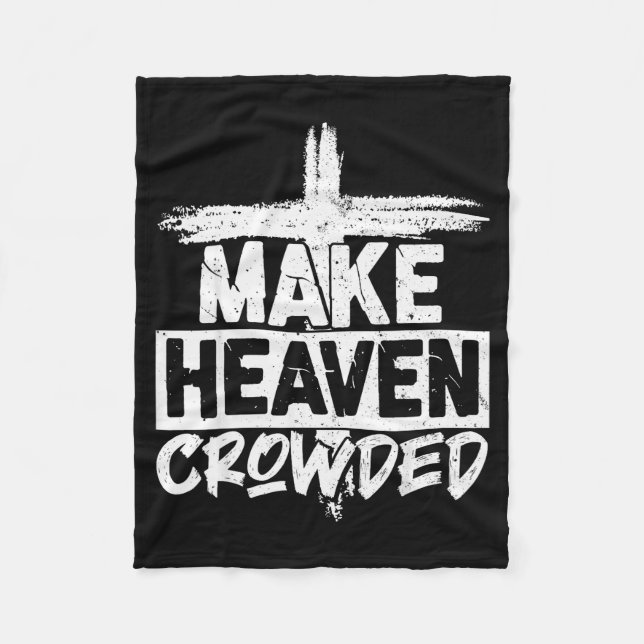 Couverture Polaire Make Heaven Crowded Cross - Minimalist Christian R (Devant)