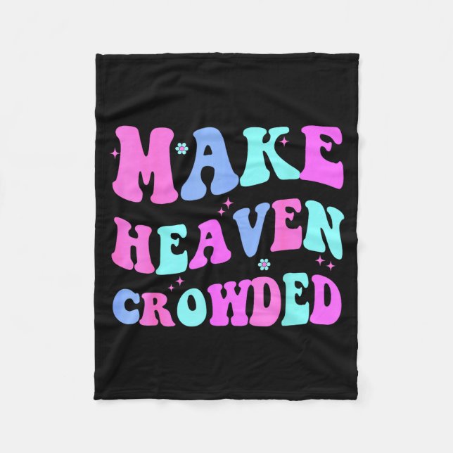 Couverture Polaire Make Heaven Crowded Cute Christian Teen Girl Jesus (Devant)