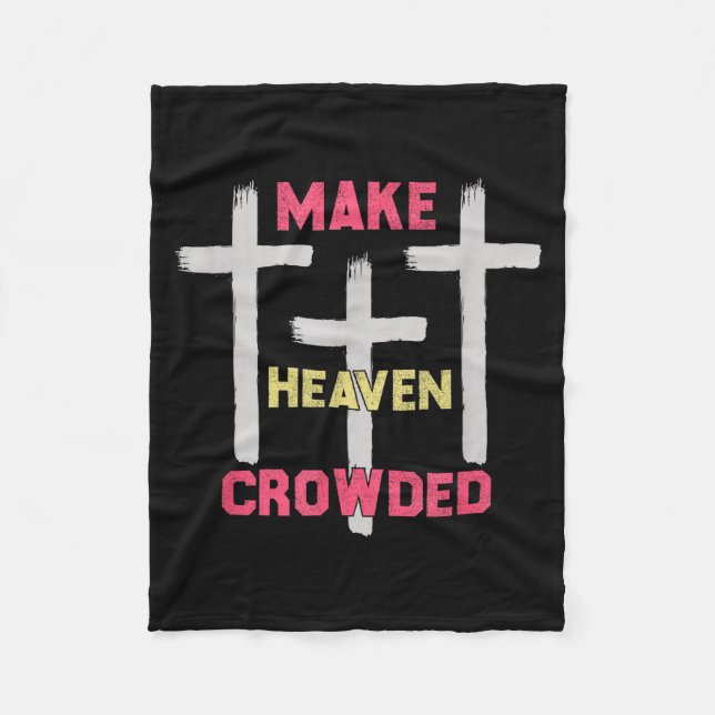 Couverture Polaire Make Heaven Crowded Men And Women Jesus Bible Chri (Devant)