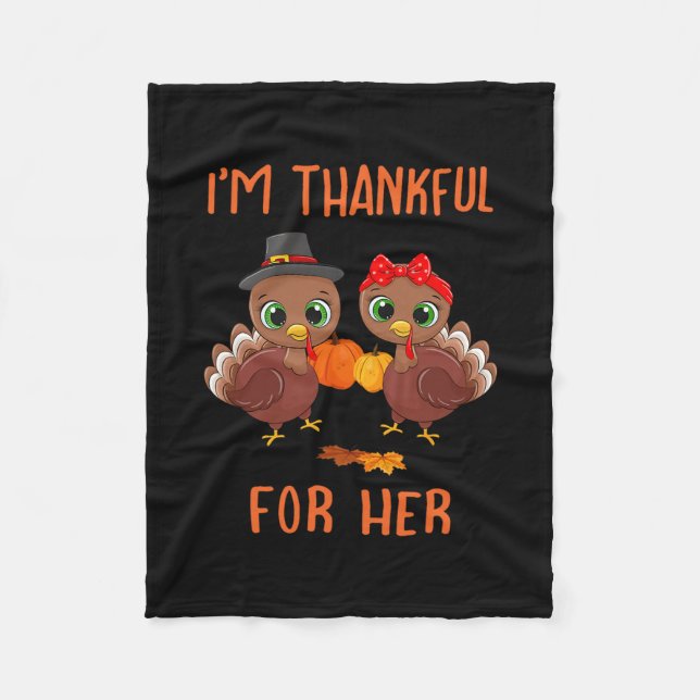 Couverture Polaire Make Thanksgiving Great Again Trump Turkey Funny  (Devant)