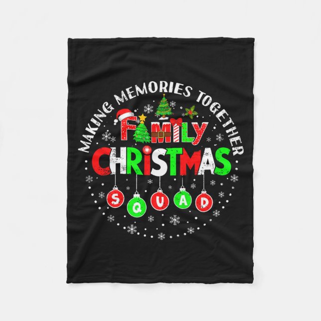 Couverture Polaire Making Memories Together Matching Squad Santa Elf  (Devant)