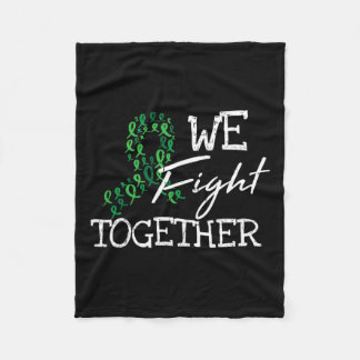 Couverture Polaire Maladie du rein Ribbon vert Famille Citation Sensi