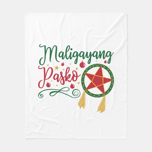 Couverture Polaire Maligayang Pasko Philippines Noël Philippines (Devant)