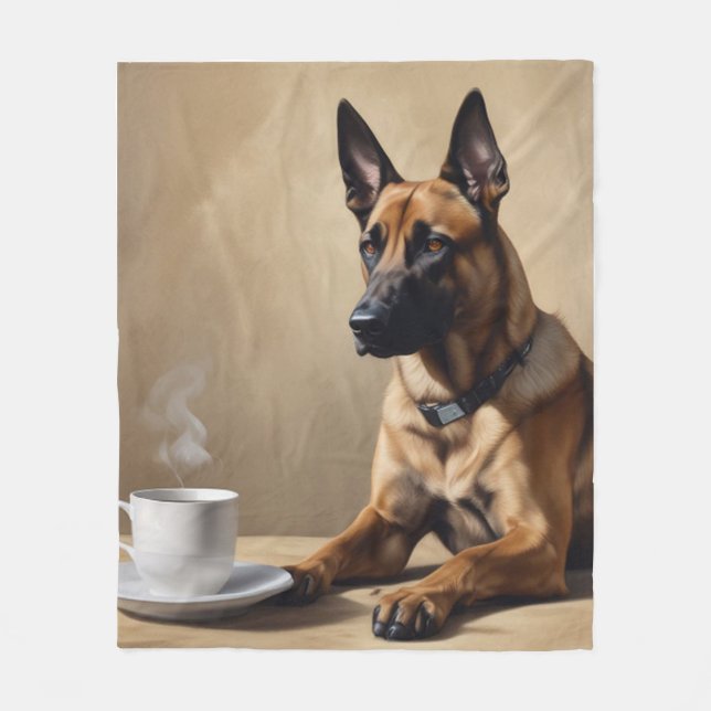 Couverture Polaire Malinois belge (Devant)