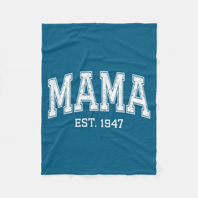 Couverture Polaire Mama Est 1947 Mom D Mothers Day Ized  (Devant)