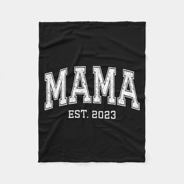 Couverture Polaire Mama Est 2023 Mom D Mothers Day Ized  (Devant)
