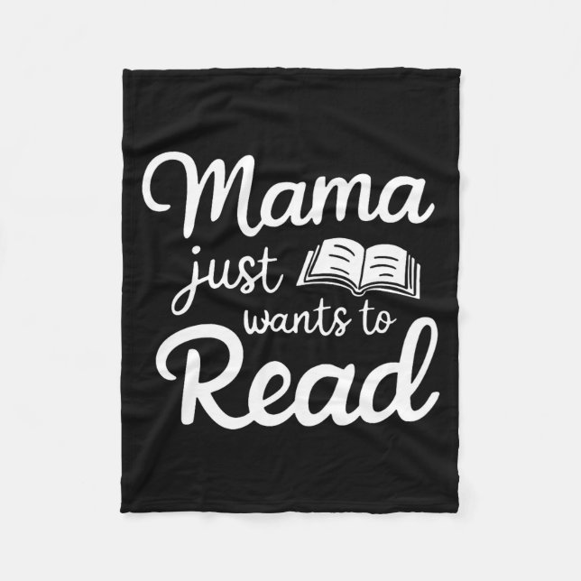 Couverture Polaire Mama Just Want To Read Book Lovers Bookish Reading (Devant)