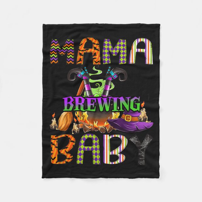 Couverture Polaire Mama Of Brewing Baby Halloween One Soky Mama  (Devant)