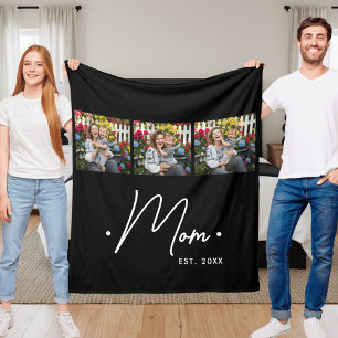 Couverture Polaire Maman a établi le script 3 Photo Noir