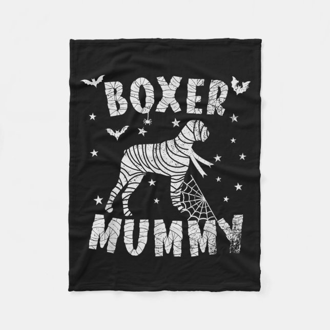 Couverture Polaire Maman Boxer - Halloween (Devant)