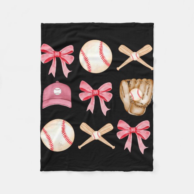 Couverture Polaire Maman Coquette Fête des mères Filles Filles Baseba (Devant)