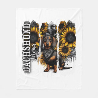 Couverture Polaire Maman dachshund