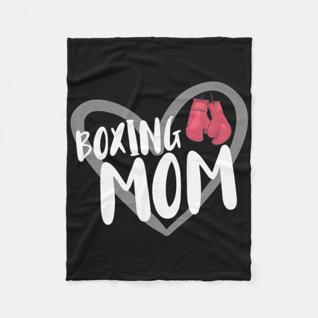 Couverture Polaire Maman de boxe  (Devant)