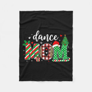Couverture Polaire Maman de danse Noël Buffalo carreaux léopard Père