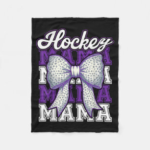 Couverture Polaire Maman de hockey Maman Balle Arc Fière Sports Mère