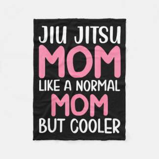 Couverture Polaire Maman de Jiu Jitsu mais plus cool BJJ Arts Martiau