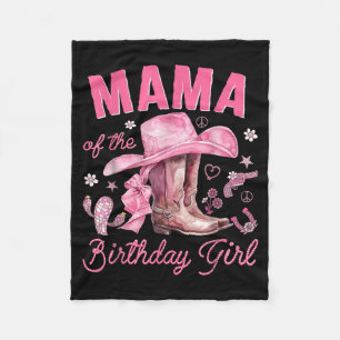 Couverture Polaire Maman de la fille d'anniversaire nk Cowgirl Wester