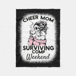 Couverture Polaire Maman de pom-pom girl survivant au week-end de com