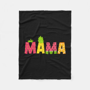 Couverture Polaire Maman drôle amoureuse fruitarienne été Nana Fruit