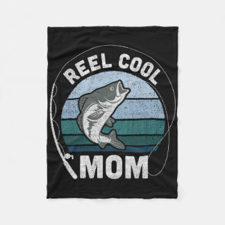 Couverture Polaire Maman drôle de pêche Mère drôle de jour de pêche p