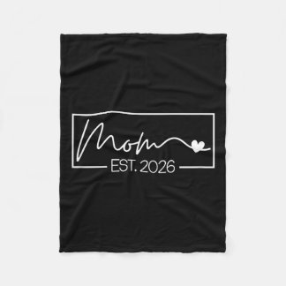 Couverture Polaire Maman Est. 2026 Expect Baby 2026 Mother 2026 Nouve